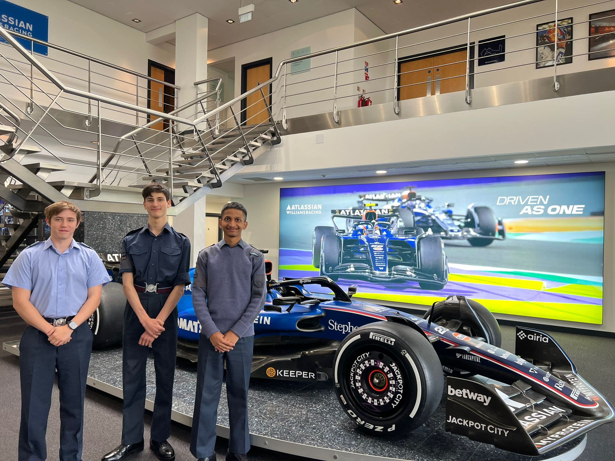 485 Squadron at Atlassian Williams F1 STEM Day! 🏎️