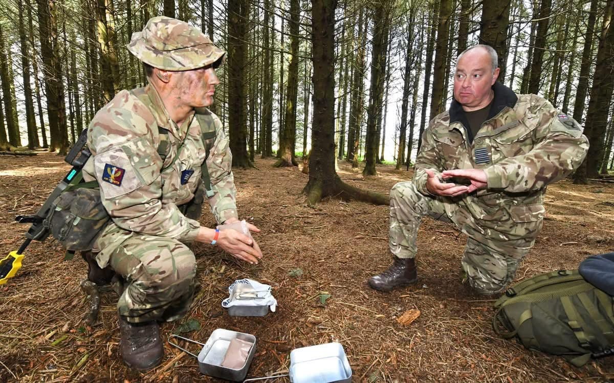 Cadets practicing navigation skills