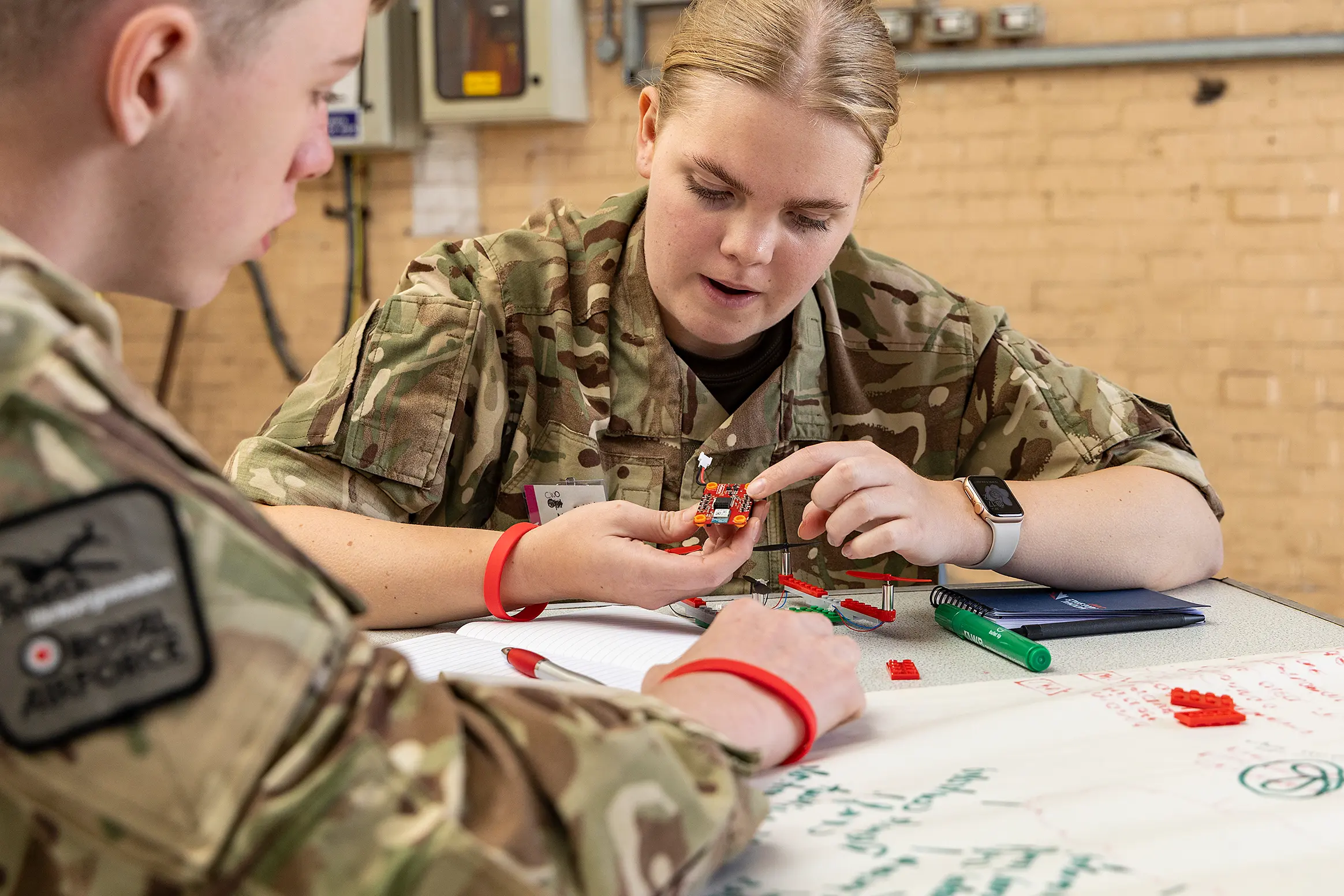 Cadets engaging in STEM activities