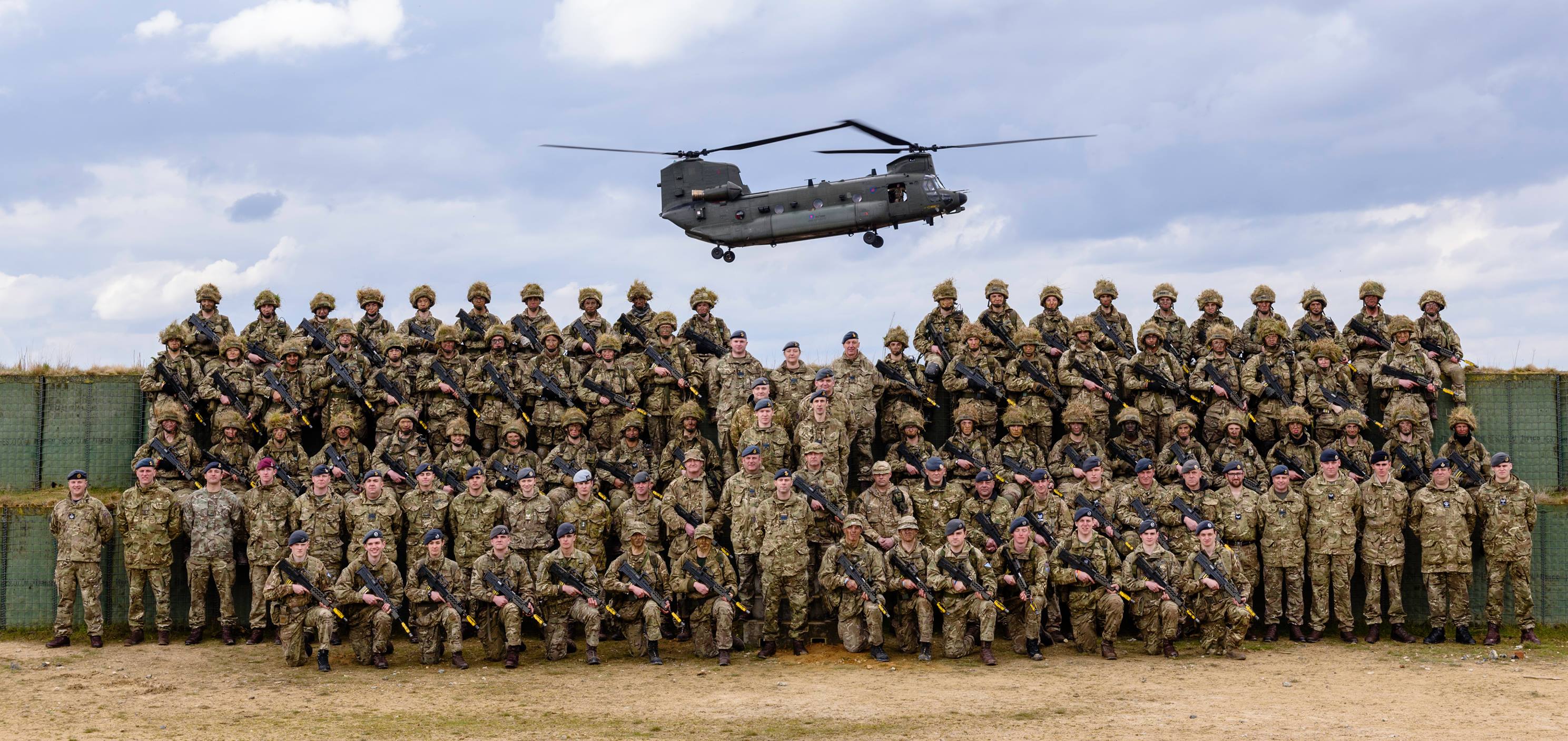 Cadets participating in leadership activities