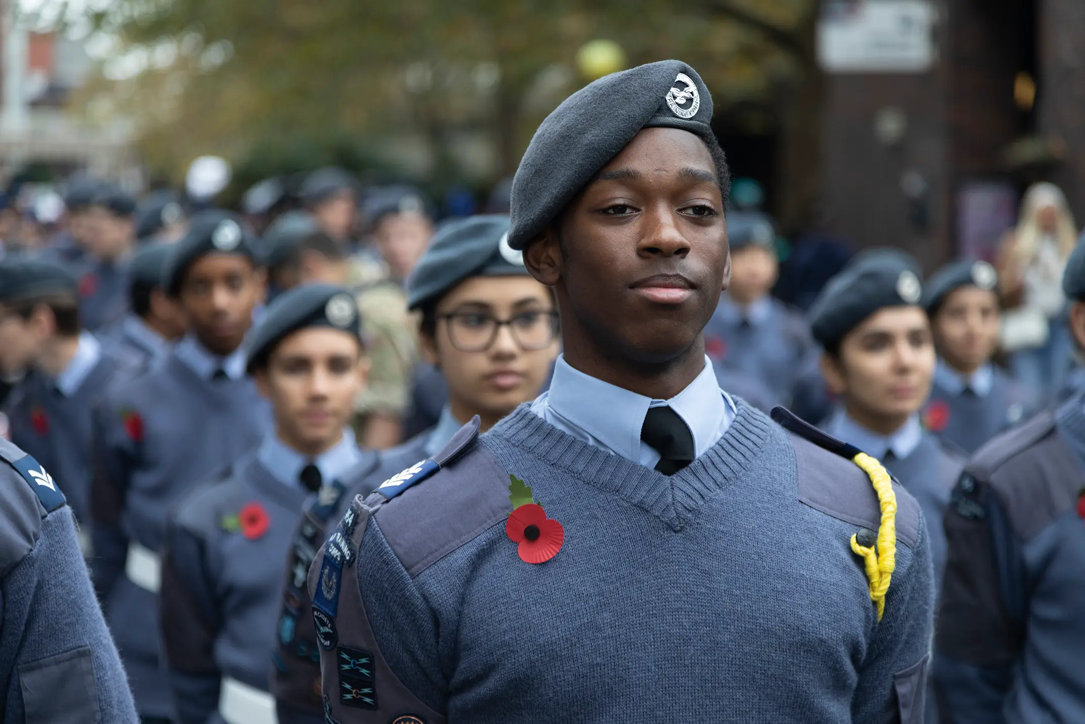 Cadets showing pride in their achievements