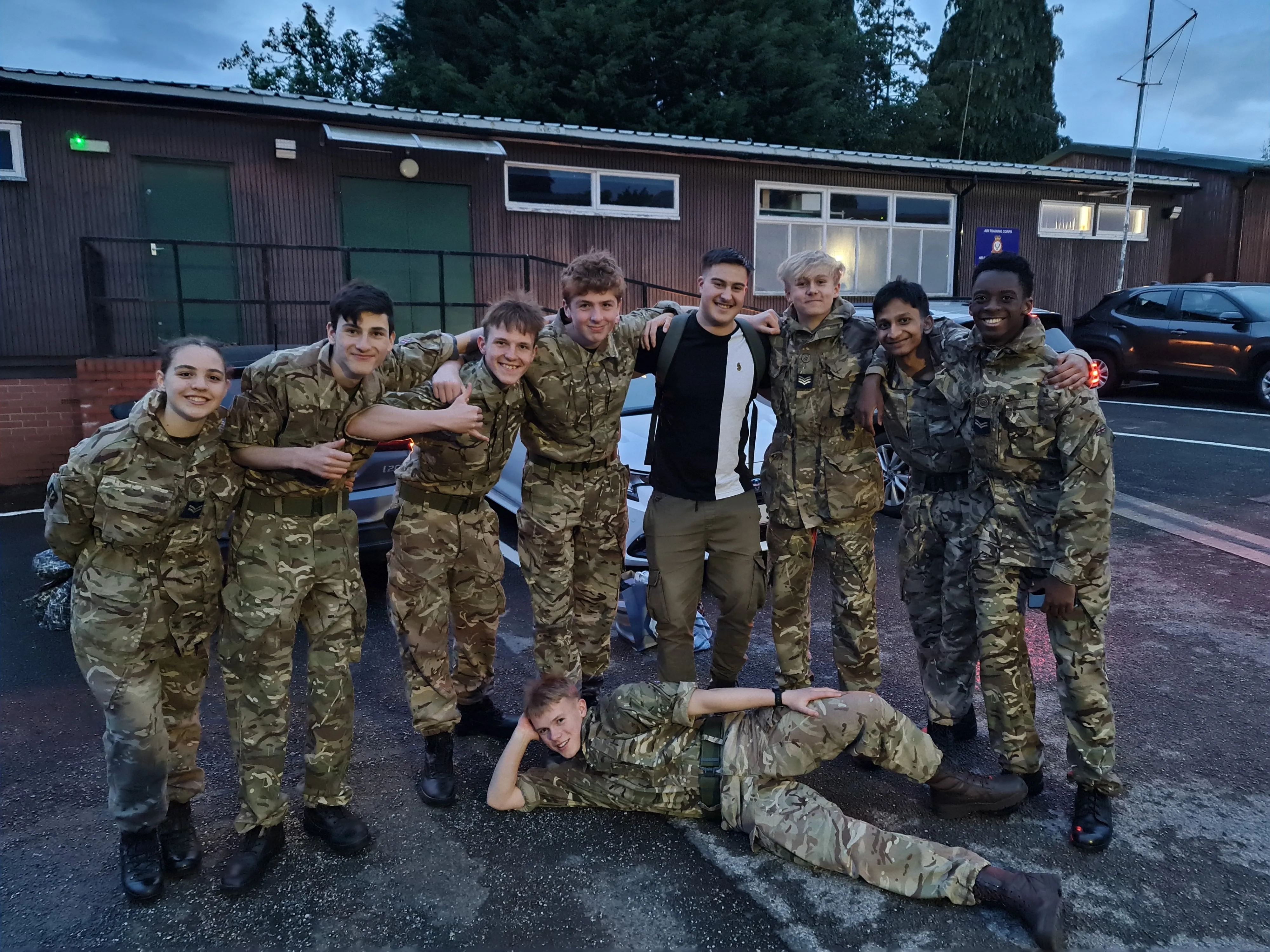 Cadets experiencing thrilling activities