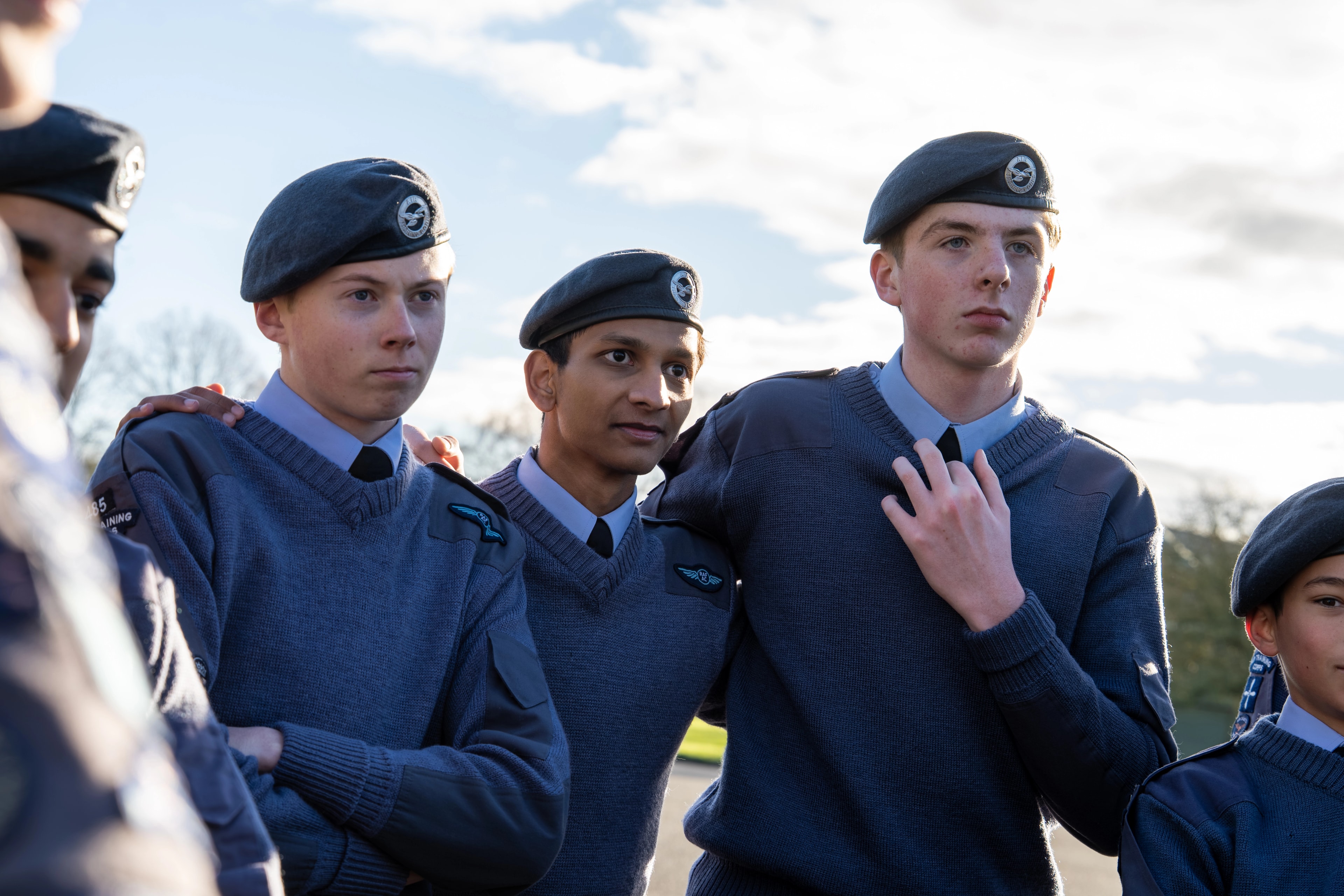 485 Squadron cadets at a daytime RAF event
