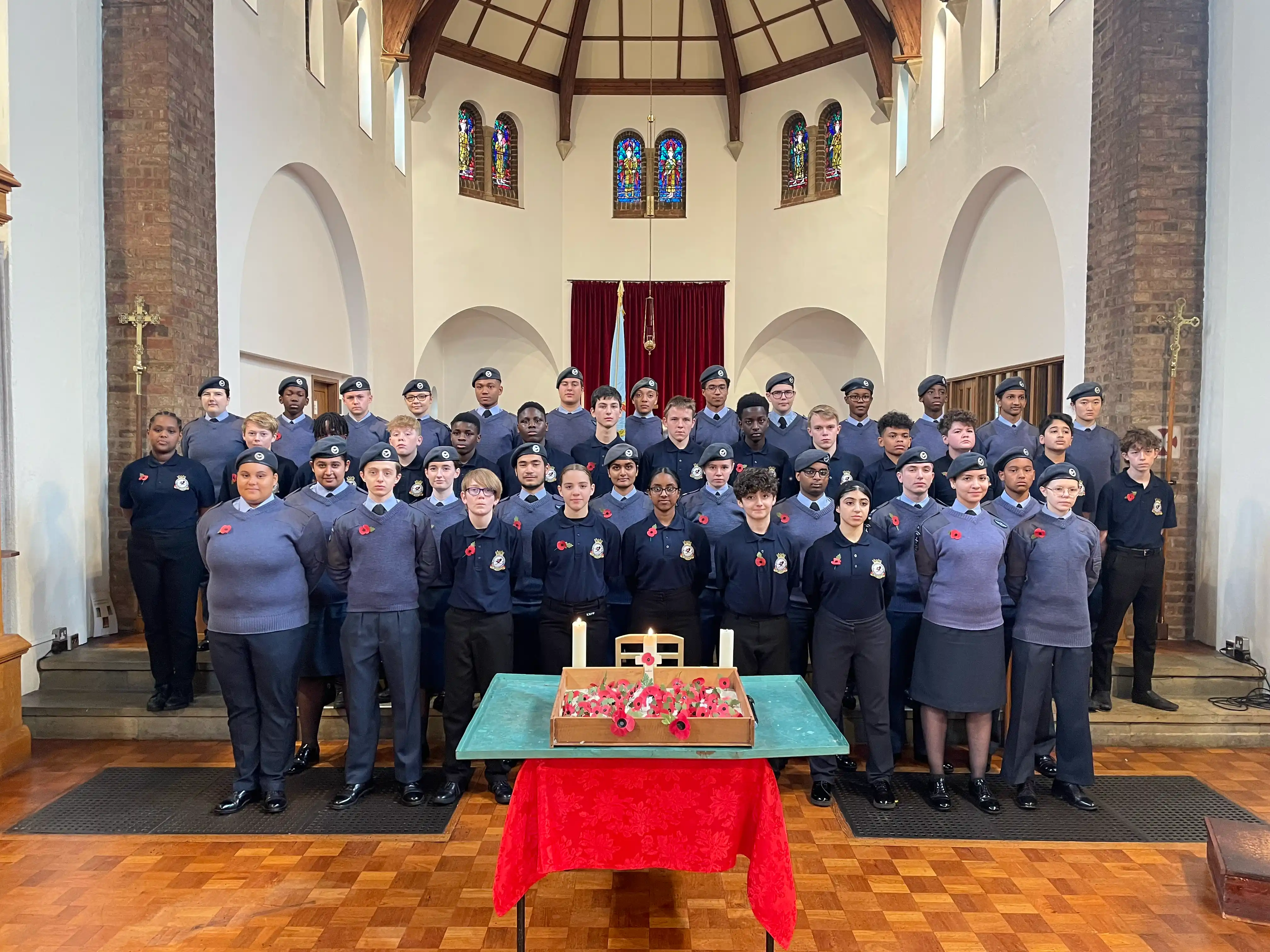 Cadets working together in unity